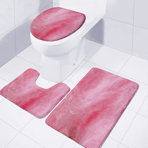 Pink Cotton Candy Print 3 Piece Bath Mat Set