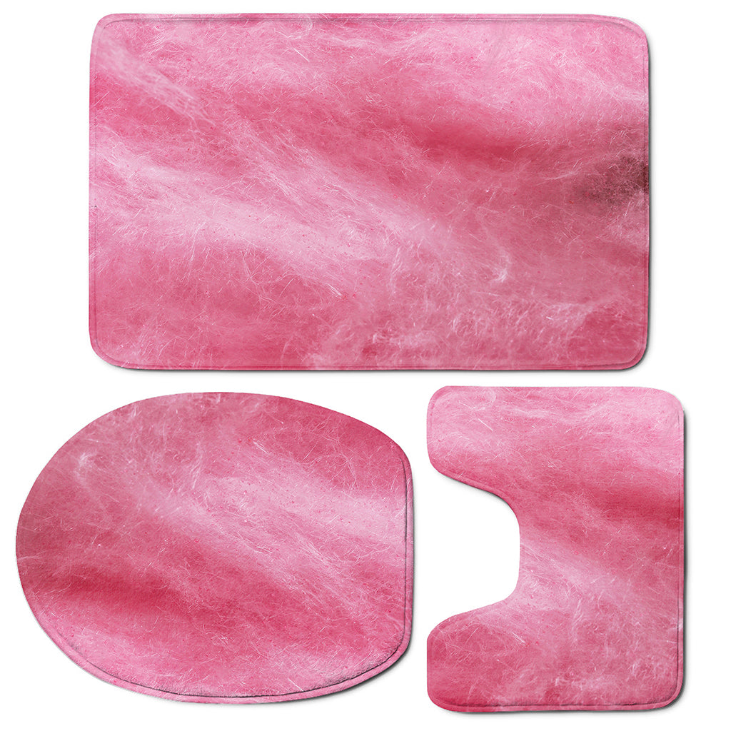 Pink Cotton Candy Print 3 Piece Bath Mat Set