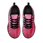 Pink Cotton Candy Print Black Sneakers