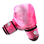 Pink Cotton Candy Print Boxing Gloves