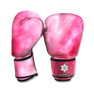 Pink Cotton Candy Print Boxing Gloves