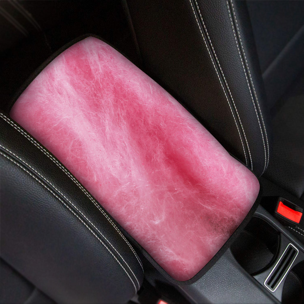 Pink Cotton Candy Print Car Center Console Cover