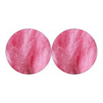 Pink Cotton Candy Print Car Coasters