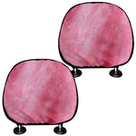 Pink Cotton Candy Print Car Headrest Covers