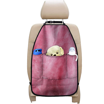 Pink Cotton Candy Print Car Seat Organizers