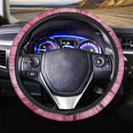 Pink Cotton Candy Print Car Steering Wheel Cover