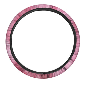 Pink Cotton Candy Print Car Steering Wheel Cover