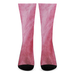 Pink Cotton Candy Print Crew Socks