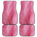 Pink Cotton Candy Print Front and Back Car Floor Mats