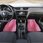 Pink Cotton Candy Print Front and Back Car Floor Mats