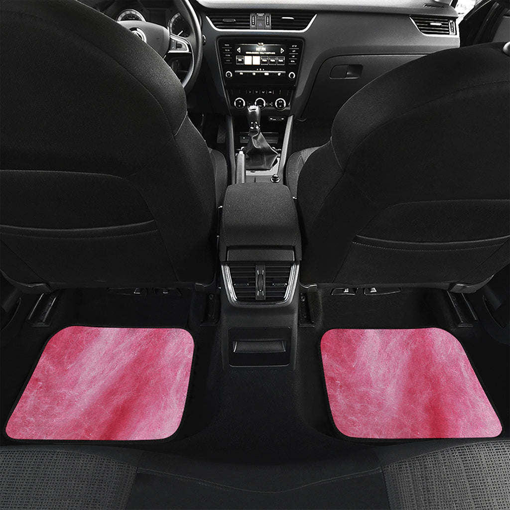 Pink Cotton Candy Print Front and Back Car Floor Mats