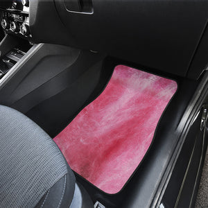 Pink Cotton Candy Print Front and Back Car Floor Mats