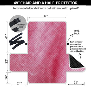 Pink Cotton Candy Print Half Sofa Protector