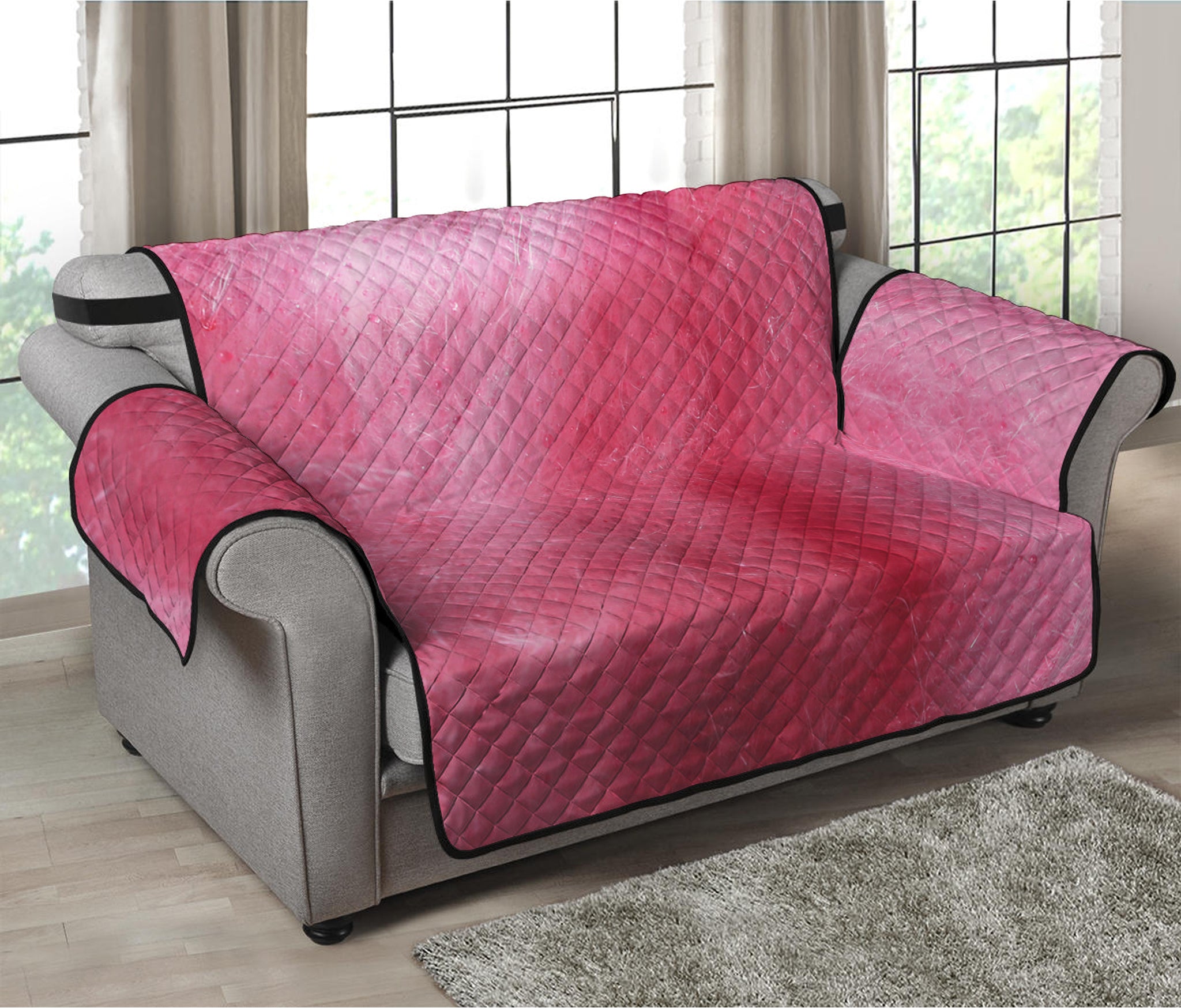 Pink Cotton Candy Print Loveseat Protector