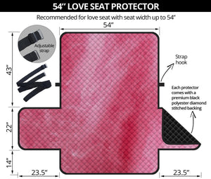 Pink Cotton Candy Print Loveseat Protector