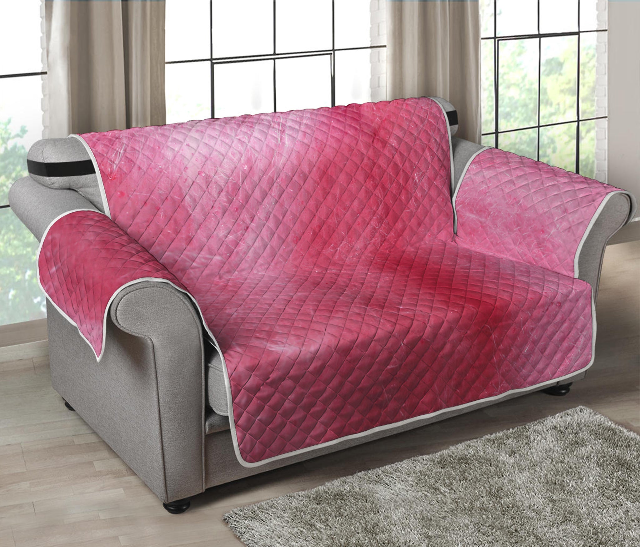 Pink Cotton Candy Print Loveseat Protector