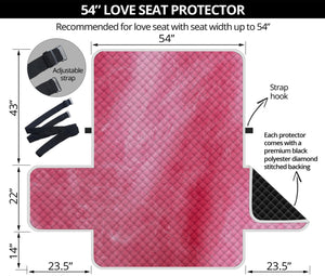 Pink Cotton Candy Print Loveseat Protector