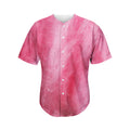 Pink Cotton Candy Print Men's Baseball Jersey