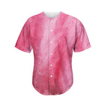 Pink Cotton Candy Print Men's Baseball Jersey