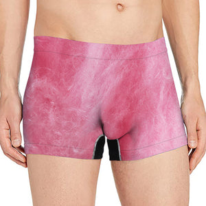 Pink Cotton Candy Print Men's Boxer Briefs