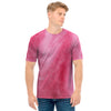 Pink Cotton Candy Print Men's T-Shirt