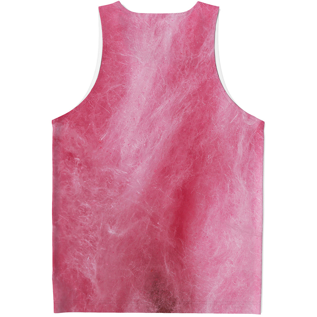 Pink Cotton Candy Print Men's Tank Top