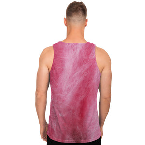 Pink Cotton Candy Print Men's Tank Top