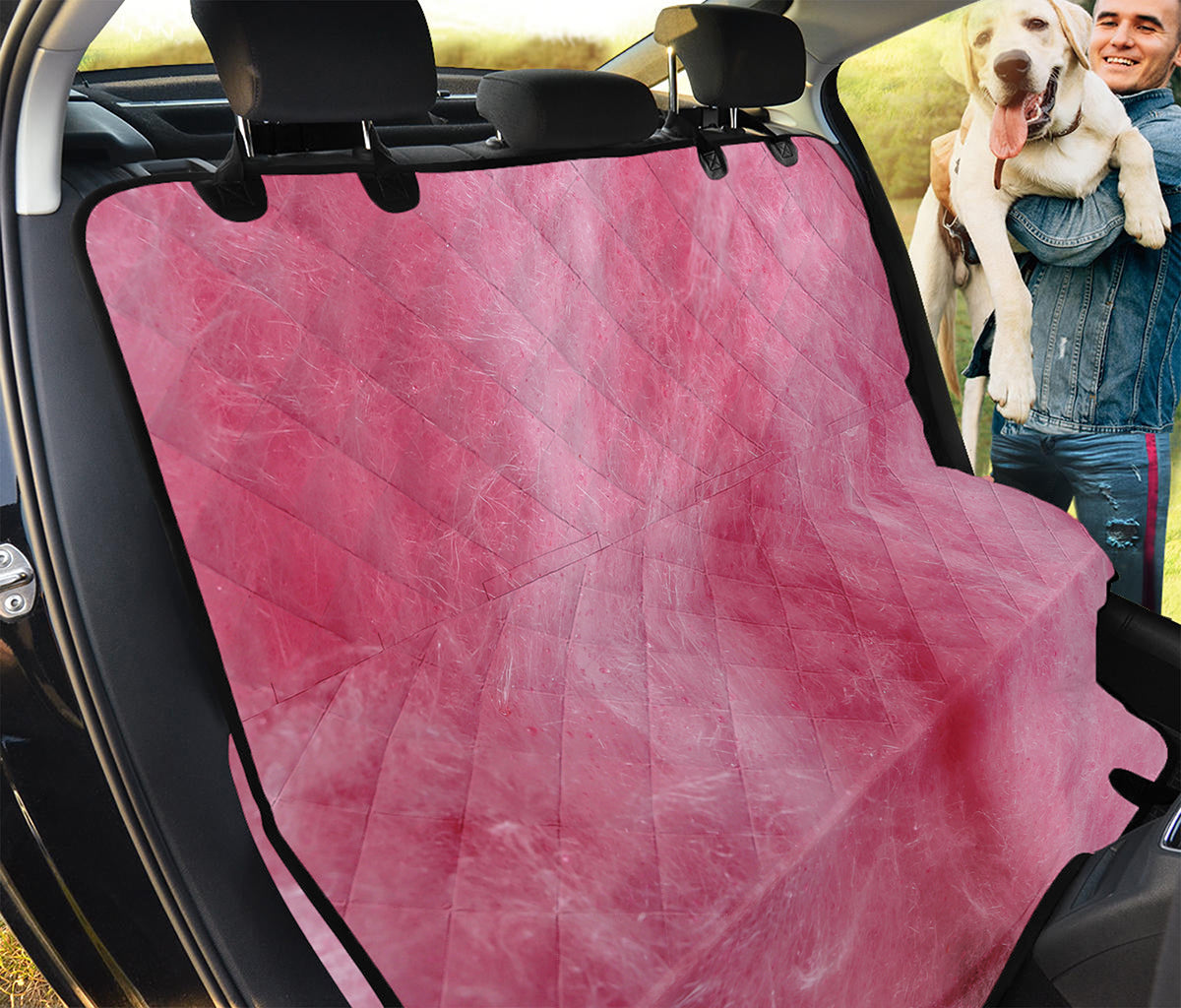 Pink Cotton Candy Print Pet Car Back Seat Cover