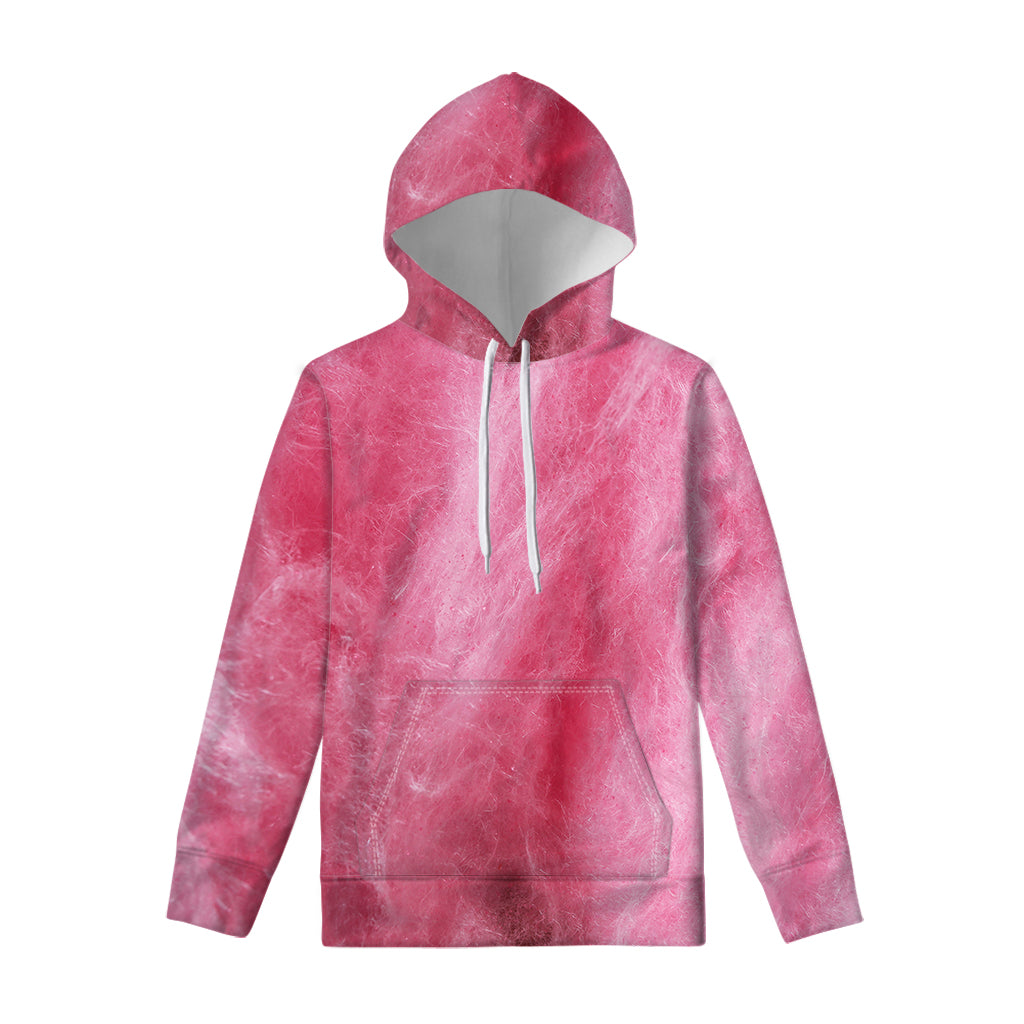 Pink Cotton Candy Print Pullover Hoodie