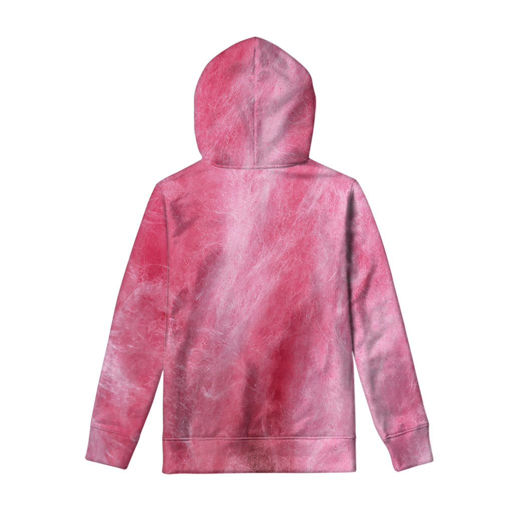 Pink Cotton Candy Print Pullover Hoodie