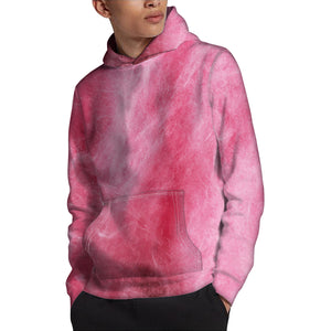 Pink Cotton Candy Print Pullover Hoodie