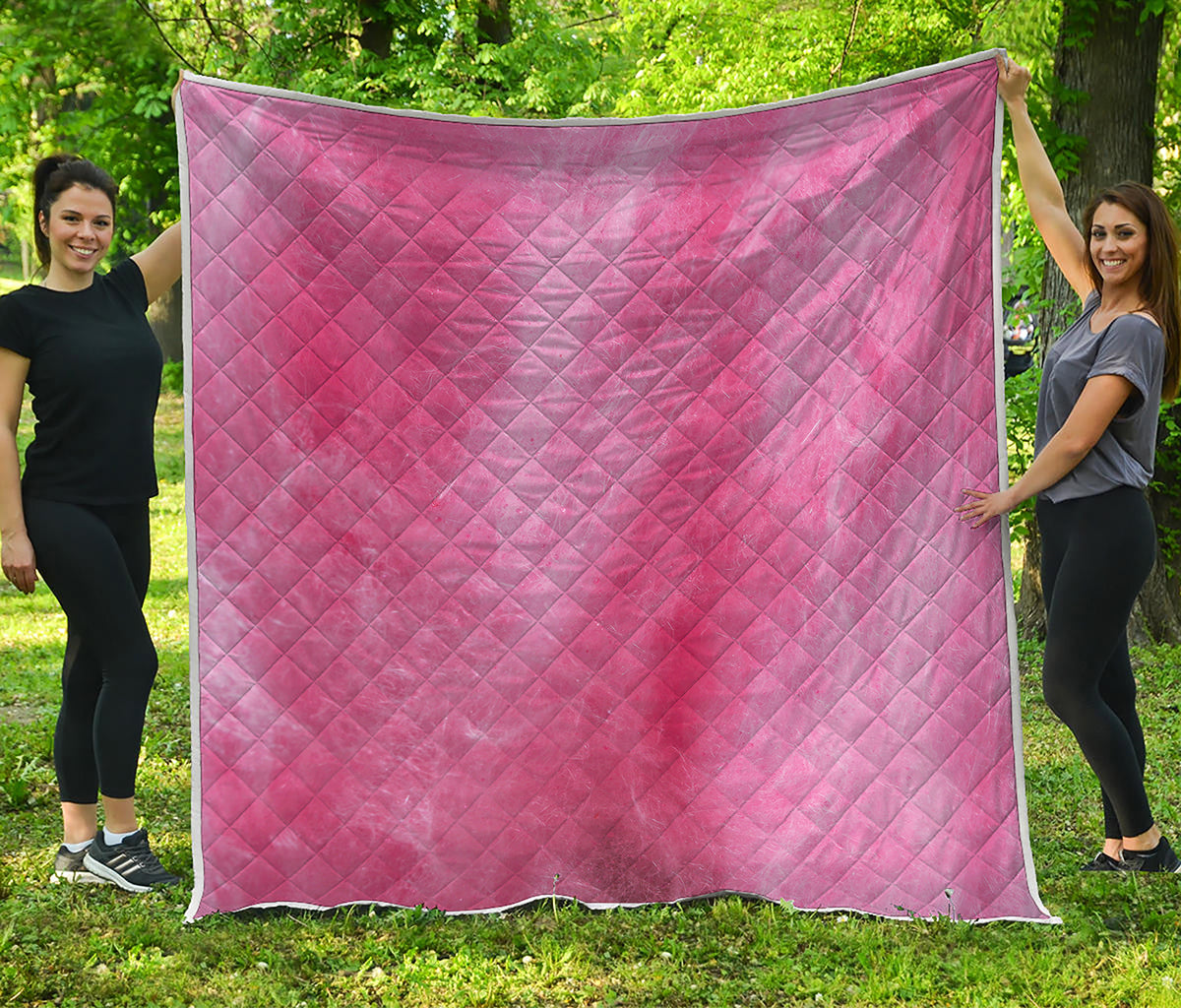 Pink Cotton Candy Print Quilt