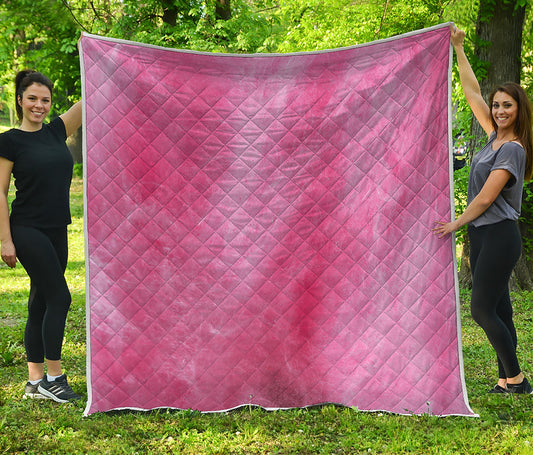 Pink Cotton Candy Print Quilt