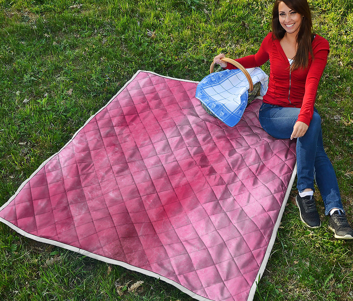 Pink Cotton Candy Print Quilt