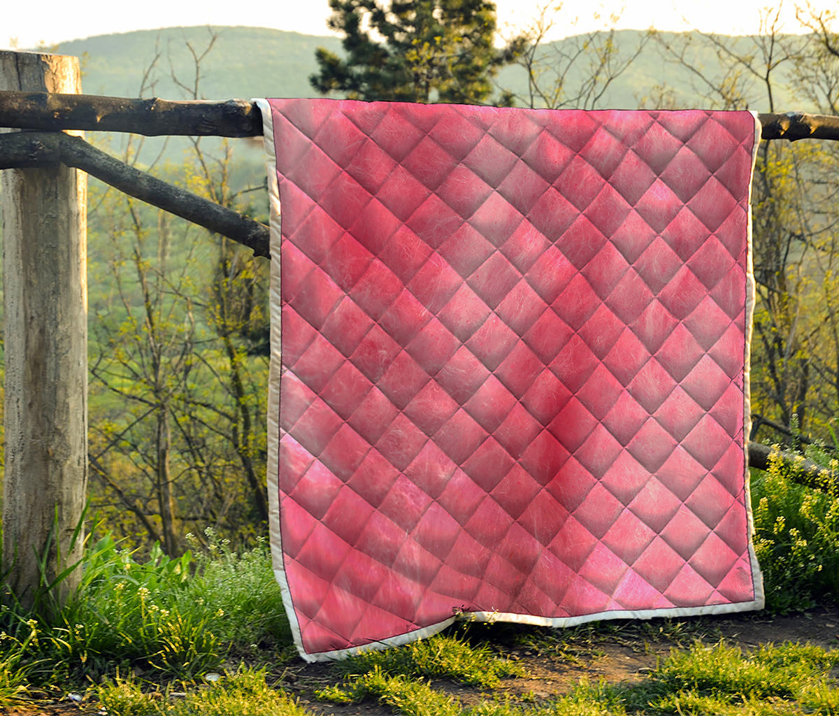 Pink Cotton Candy Print Quilt