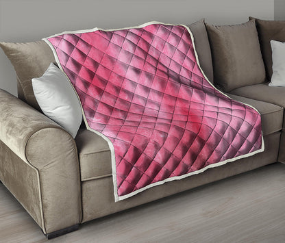 Pink Cotton Candy Print Quilt
