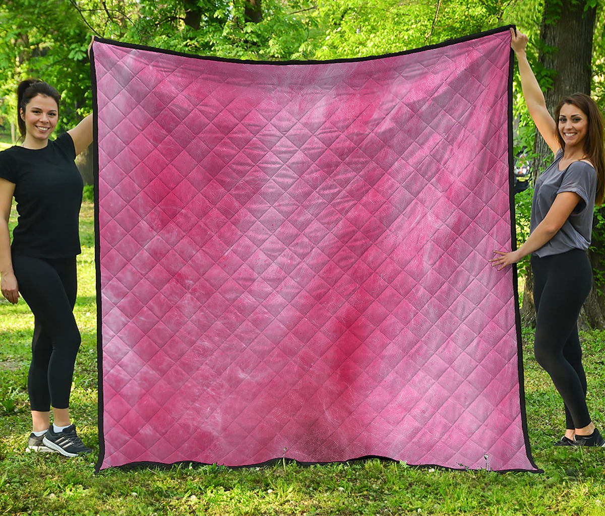Pink Cotton Candy Print Quilt