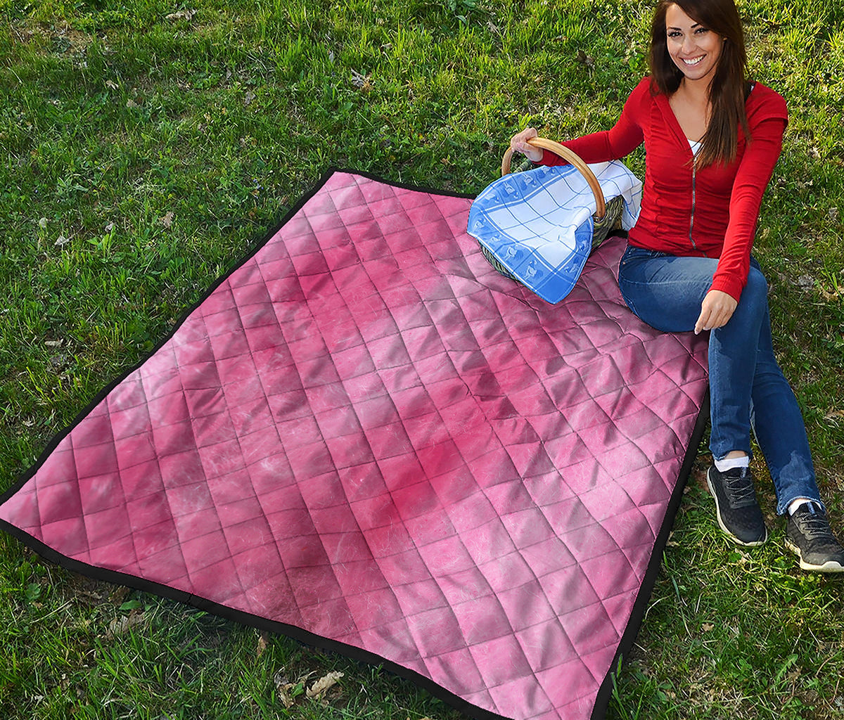 Pink Cotton Candy Print Quilt