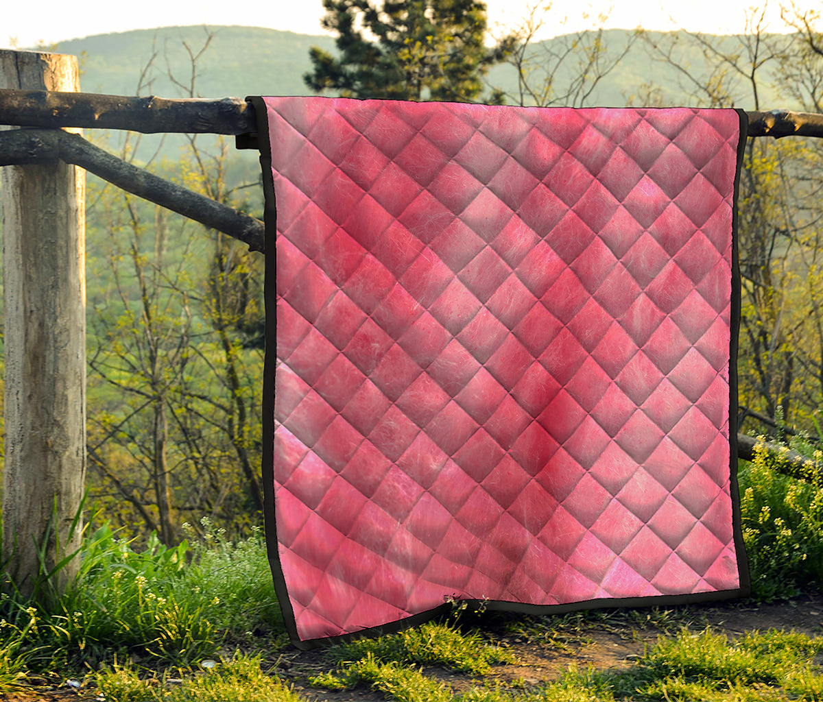 Pink Cotton Candy Print Quilt