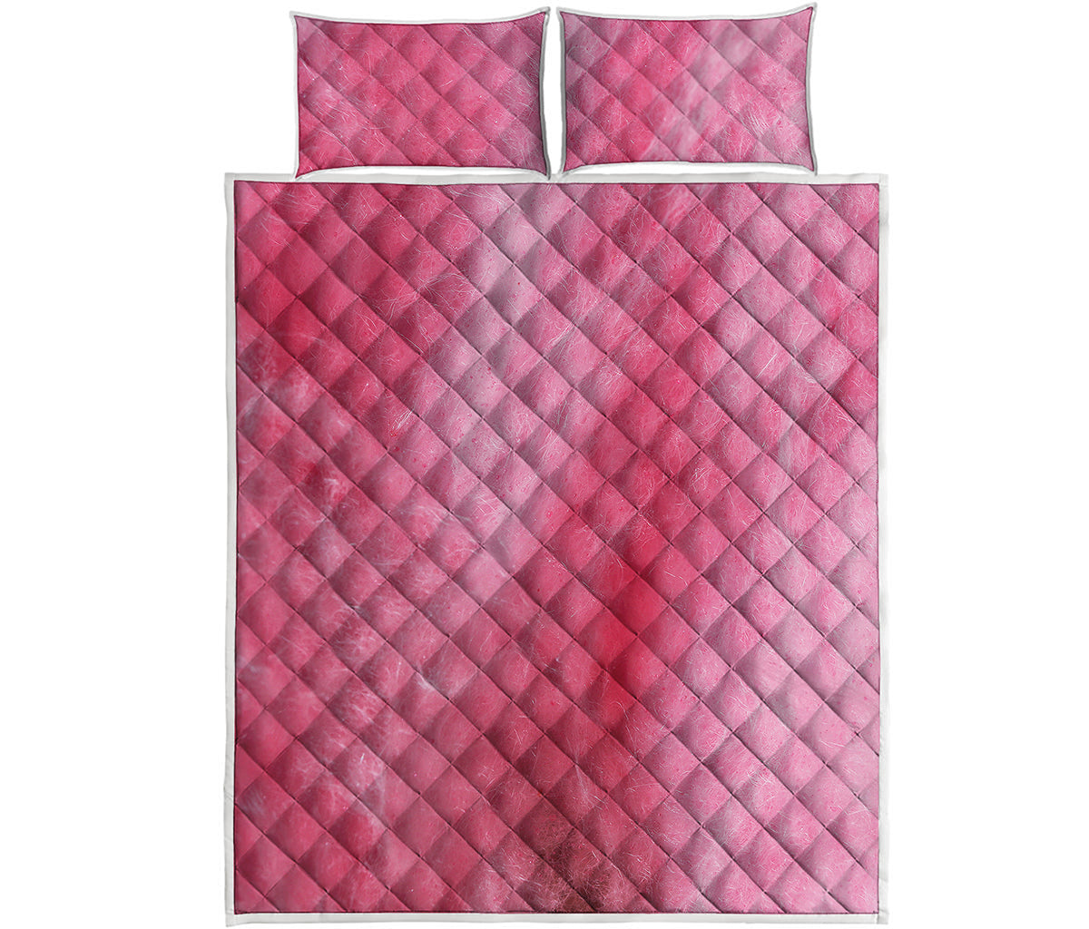 Pink Cotton Candy Print Quilt Bed Set