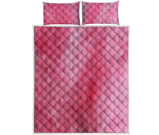 Pink Cotton Candy Print Quilt Bed Set