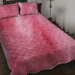 Pink Cotton Candy Print Quilt Bed Set