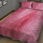 Pink Cotton Candy Print Quilt Bed Set
