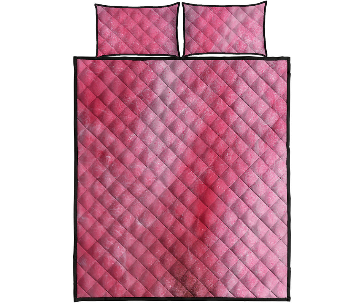 Pink Cotton Candy Print Quilt Bed Set