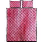 Pink Cotton Candy Print Quilt Bed Set