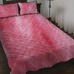 Pink Cotton Candy Print Quilt Bed Set