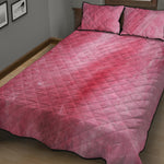 Pink Cotton Candy Print Quilt Bed Set