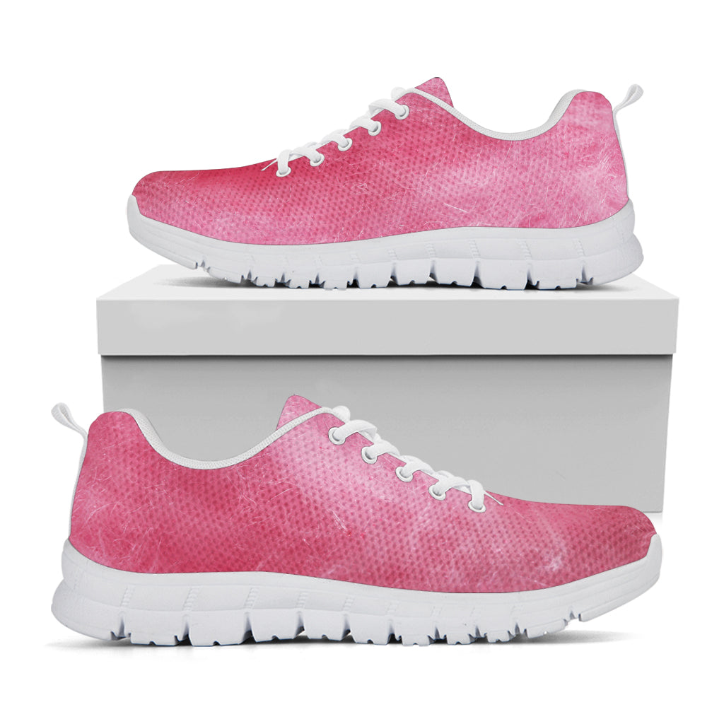 Pink Cotton Candy Print White Sneakers