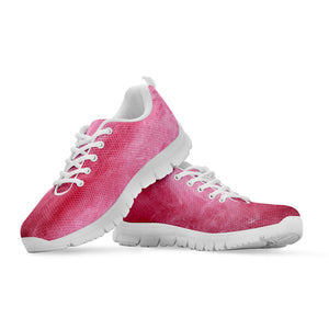 Pink Cotton Candy Print White Sneakers