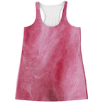 Pink Cotton Candy Print Women's Racerback Tank Top